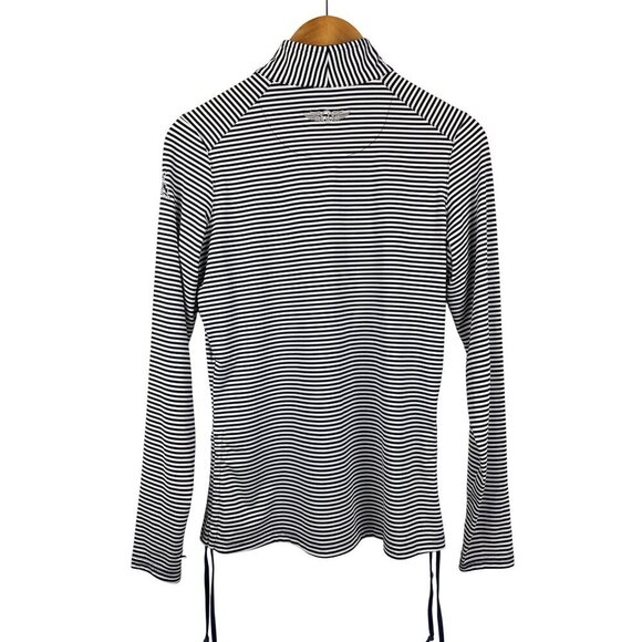Straight Down Performance Womens Striped Long Sleeve Pullover Small Polyester & - Picture 4 of 5